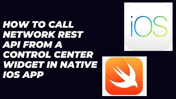 How to Call Network REST API from a Control Center Widget in Native iOS app