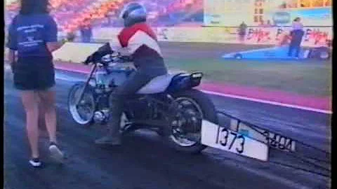 KAWASAKI Z1000 DRAG BIKE AT RAVENSWOOD RACEWAY 1999