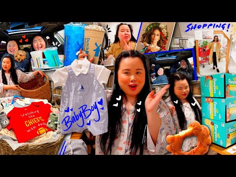 VLOG: prepping for the new baby, shopping for baby, bestie sleepover, eating good food all weekend!