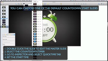 Set the time - Countdown Timer for Keynote