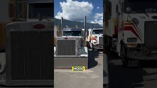 American Trucks in Switzerland😱 #trucks #trucker #peterbilt #scania #trending #viralvideo