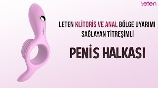 Leten Klitoris ve Anal Bölge Uyarımı Sağlayan Titreşimli Penis Halkası | Albonishop.com