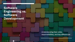 Software Engineering vs. Software Development