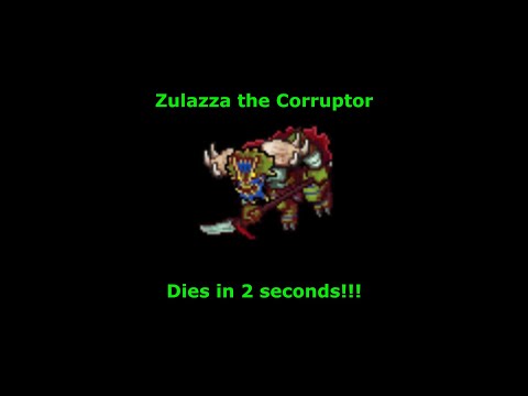 Zulazza the Corruptor dies in 2 seconds!!! [World Antica] - Tibia