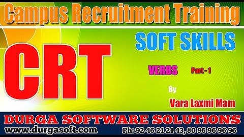 Campus Recruitment Training (CRT) ||Softskills||Verb-Tense Part - 1