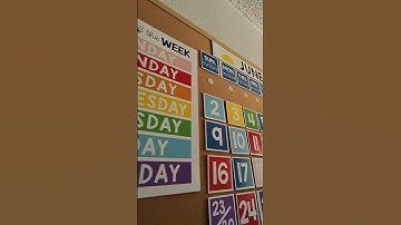 Preschool Homeschool Classroom Calendar Colorful Hadley Designs Posters Kids Toddlers Early Learning