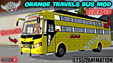 Download ORange Travels Veera Sleeper Bus Mod For Bus Simulator Indonesia