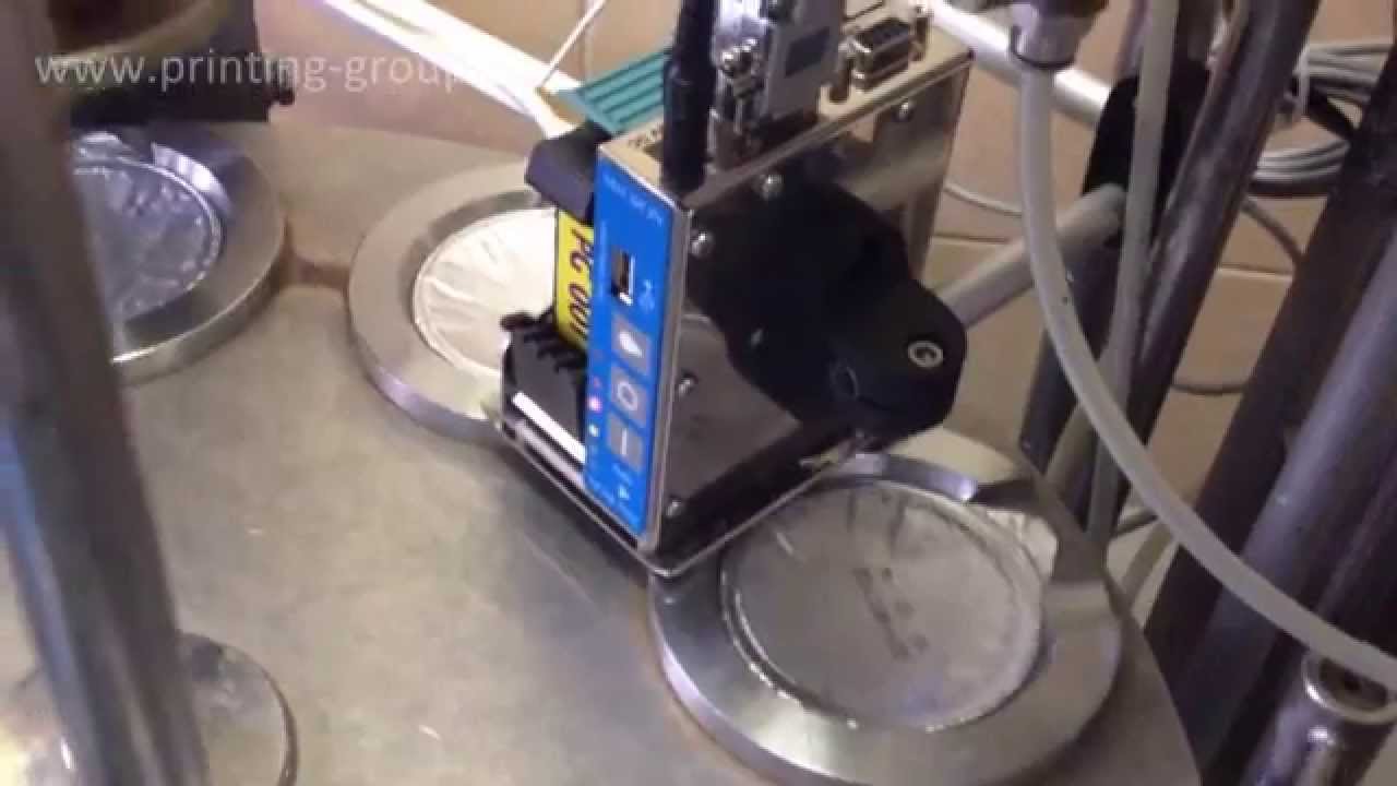 Маркировка сметаны (йогурта) принтером HSA Micron