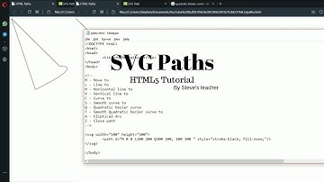SVG Paths | HTML5 part 14 (SVG Part 6)