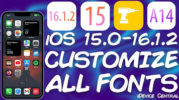 iOS 15.0 - 16.1.2 JAILBREAK News: App RELEASED For Changing All iOS Fonts / Custom Font, ALL Devices