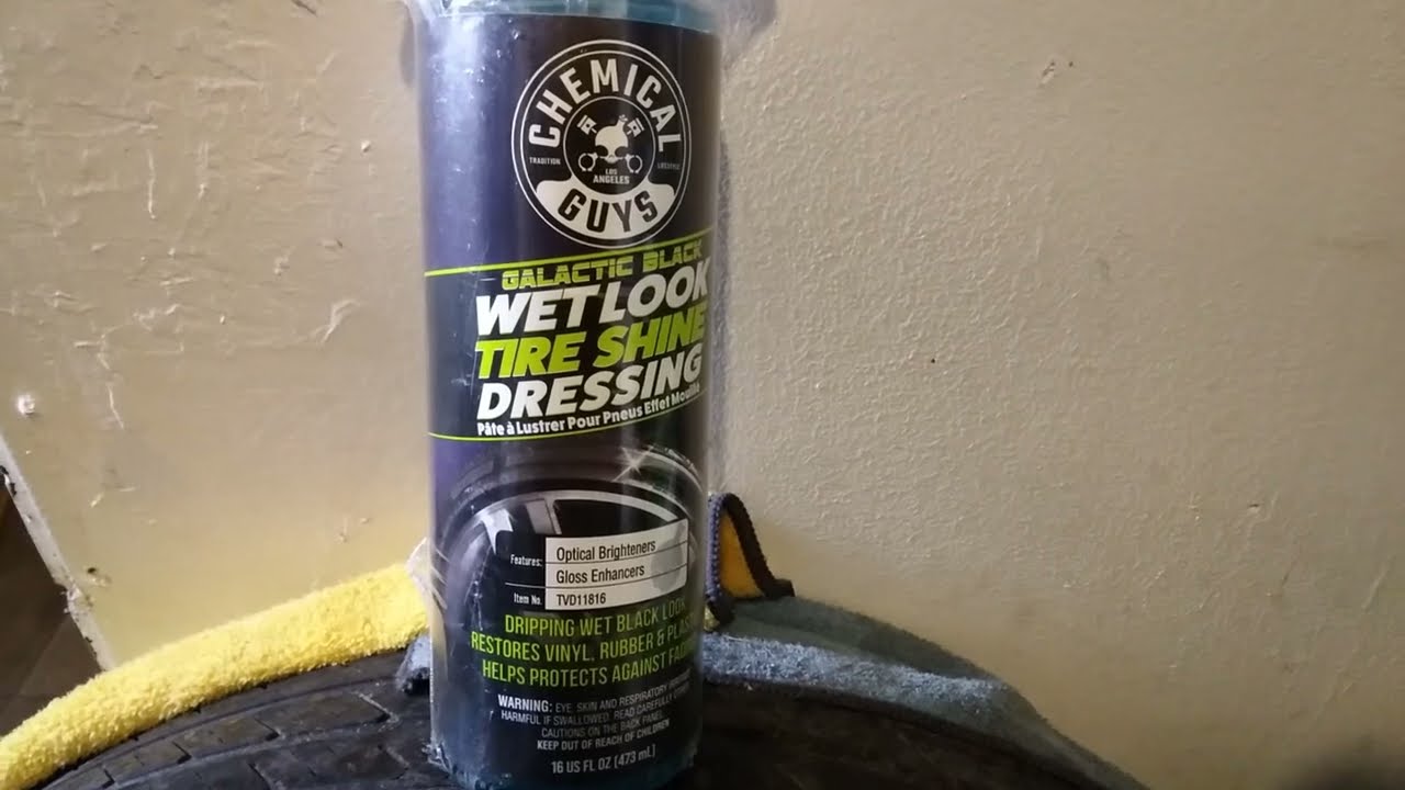 chemical guys galactic black wet look tire shine dressing Galactic Black Wet Look Tire Shine Dressing main image 0