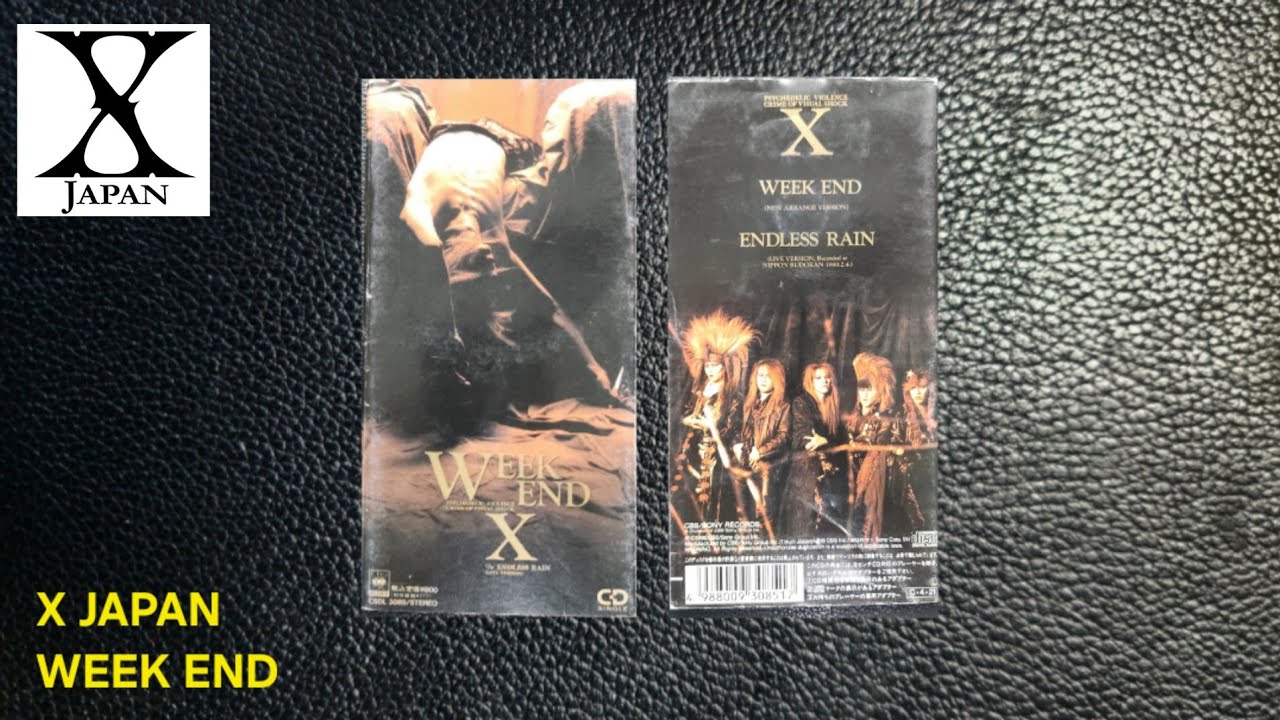 X JAPAN – WEEK END 8cm Single CD | Vintage Japanese Rock Archive