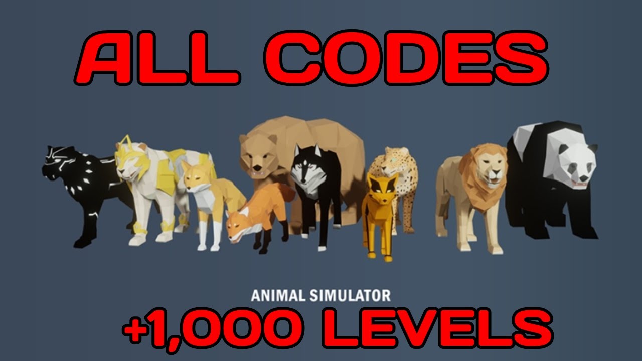 ROBLOX ANIMAL SIMULATOR CODES YouTube