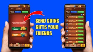 How to send coins gifts your friends and request coins gifts your friends in carrom pool screenshot 3