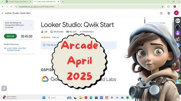 Looker Studio: Qwik Start 🕹️| Arcade April 2025  | #gsp136