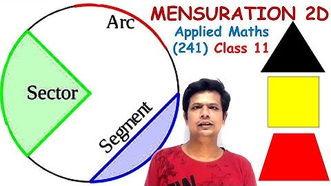 Mensuration Concept 1 Applied Mathematics Class 11 CBSE ML Aggarwal