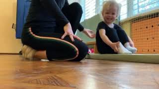 A historical moment — little Eseniia’s stretching lessons :) @esenya_miss @MarinaEseniiaMiss 