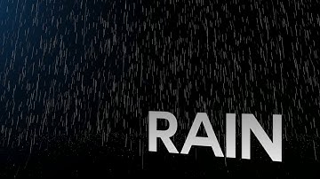 Adobe After Effects - CC Particle World - Rain Effect