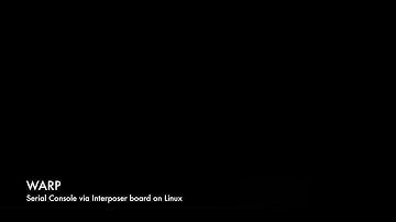 Serial Console on Warp via Interposer on Linux