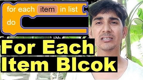 For Each Item block thunkable , makeroid, appybuilder in hindi. Free aia file.