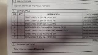 PCGS Submission Time!