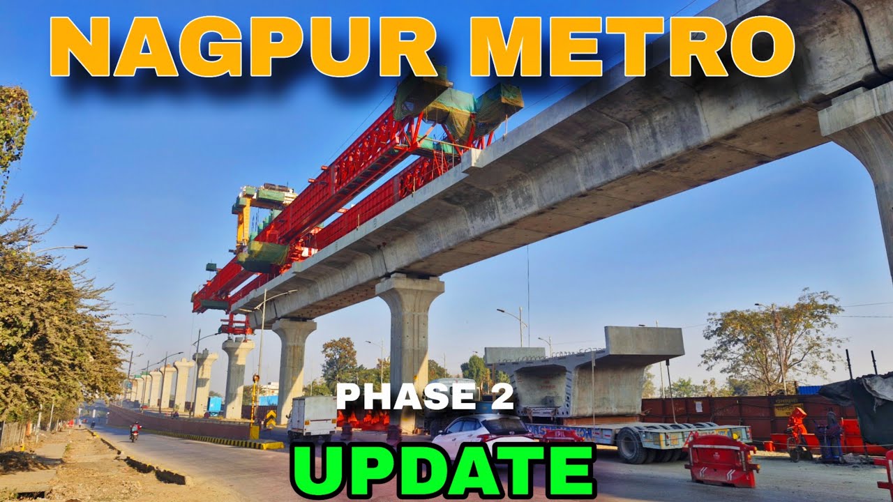 Nagpur Metro Phase 2: Prajapati Nagar to Transport Nagar Ground Update | Double Decker Corridor 