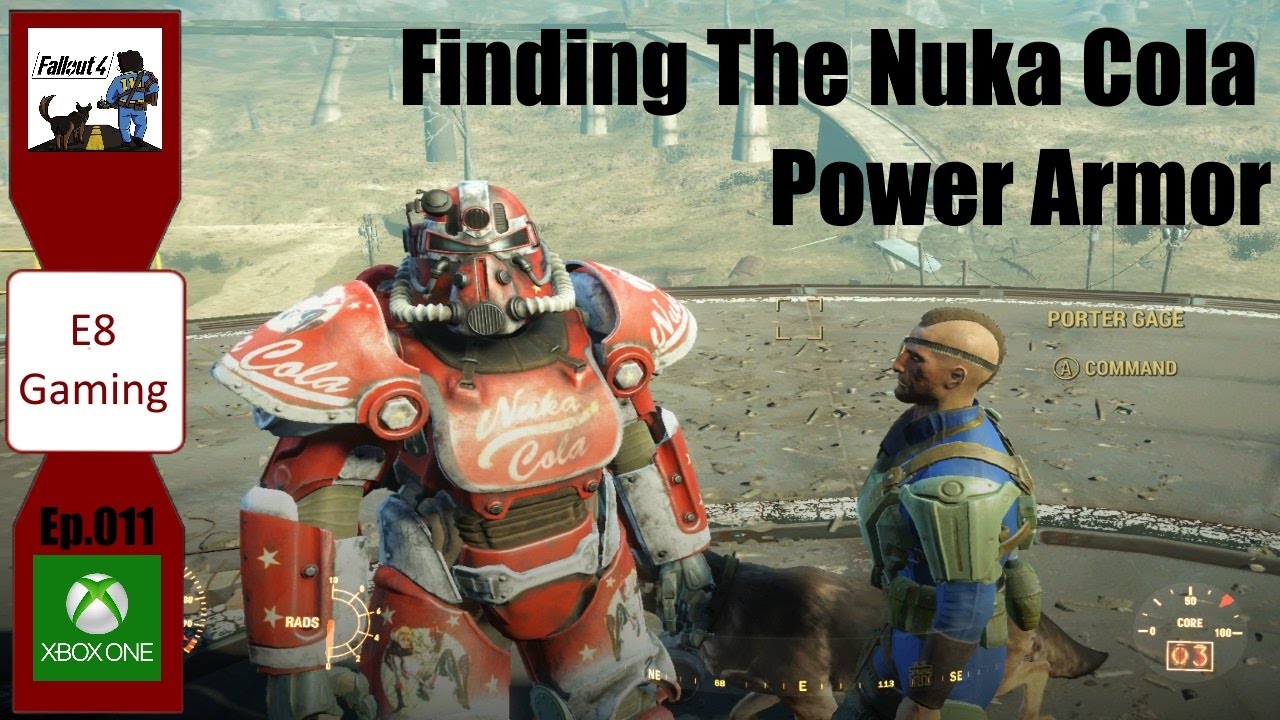 Fallout 4 Modded Lets Play Xbox One Ep 011 Finding The Nuka Cola Power Armor Power Armor Playing Xbox Xbox One