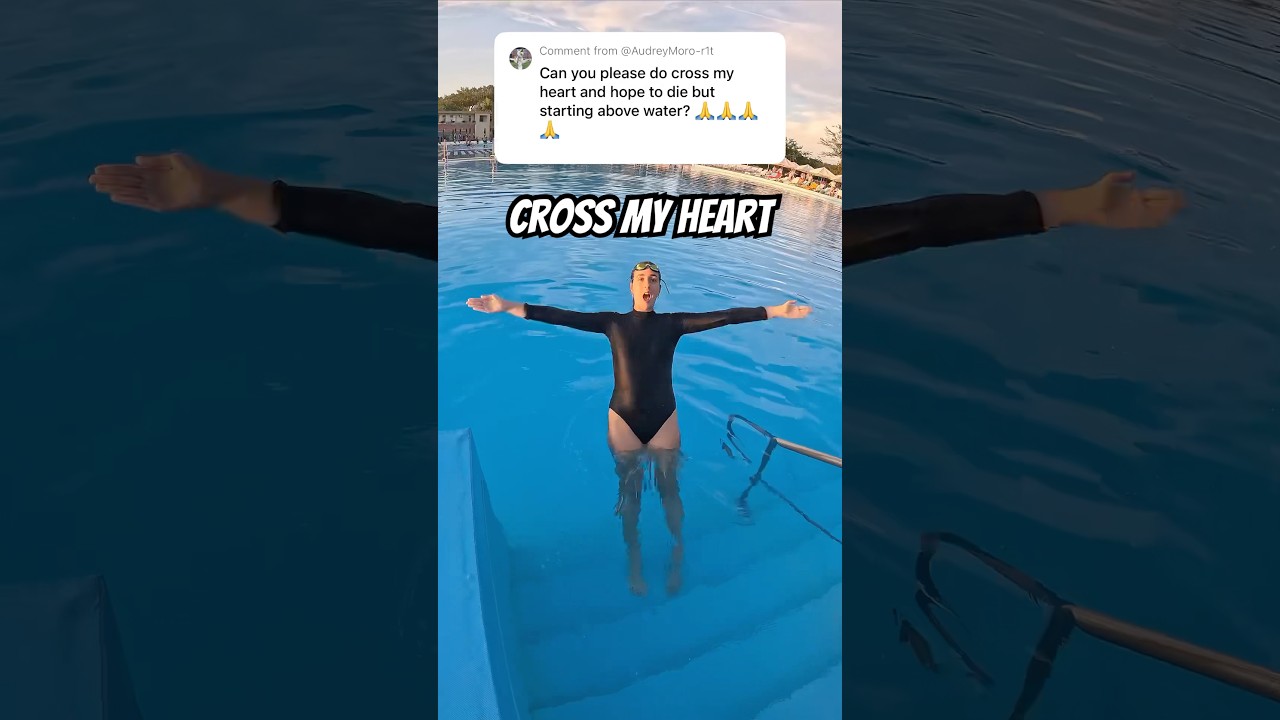 Cross My Heart Trend in the Pool