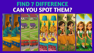 Find the 7 Differences | Spot the Difference Challenge | Brain Puzzles|@looknwin 