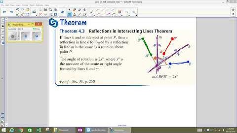 Using the Reflections in Intersecting Lines Theorem Video