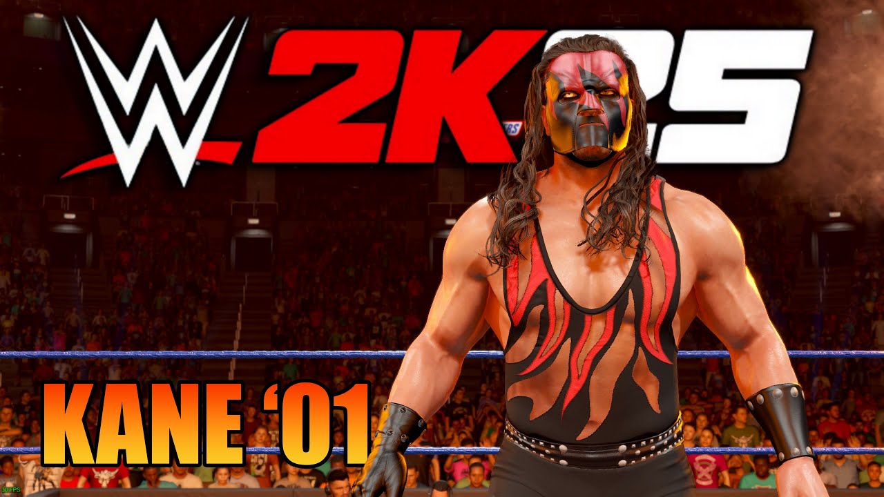 WWE 2K25 - KANE '01 FULL ENTRANCE w/ THEME SONG - YouTube