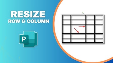 How to Resize Row and Column of Table in Microsoft Publisher