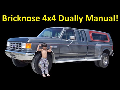🔥88 Ford F-250 4x4 SuperCab Dually ~ Bricknose Classic Manual 5 Speed ~ 92K Miles ~ One Owner Gem!