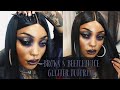 BROWS & BETTLEJUICE GLITTER TUTORIAL