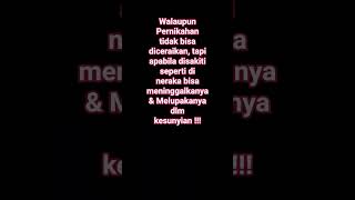 Jgn bodoh bila Penikahan tersiksa seperti di neraka..