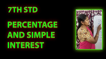 7th std | Term 3 | Percentage and simple interest | Think | Page number 43