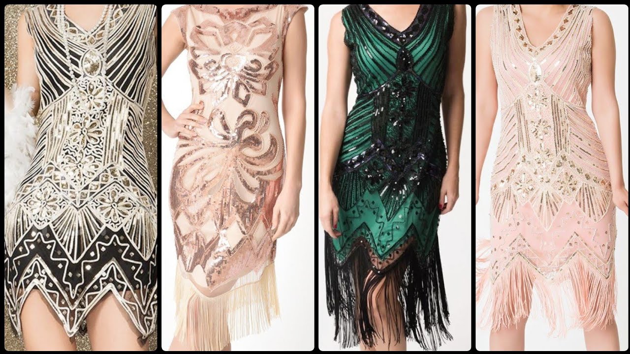 Latest and trendy flapper dresses design's | stylish party wear dresses