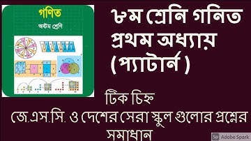 JSC Math MCQ || Chapter 1||  প্যাটার্ন  || জেএসসি গণিত বহুনির্বাচনি || গণিত নৈব্যক্তিক