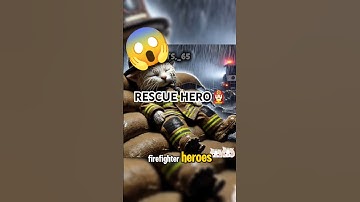 This Rescue Mission Will Melt Your Heart!👩🏻‍🚒#cat #cathero #shorts #shortvideo #fyp #catrescue