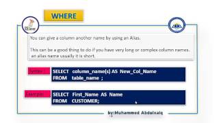 33 alias SQL SERVER KURDISH TUTORIALS