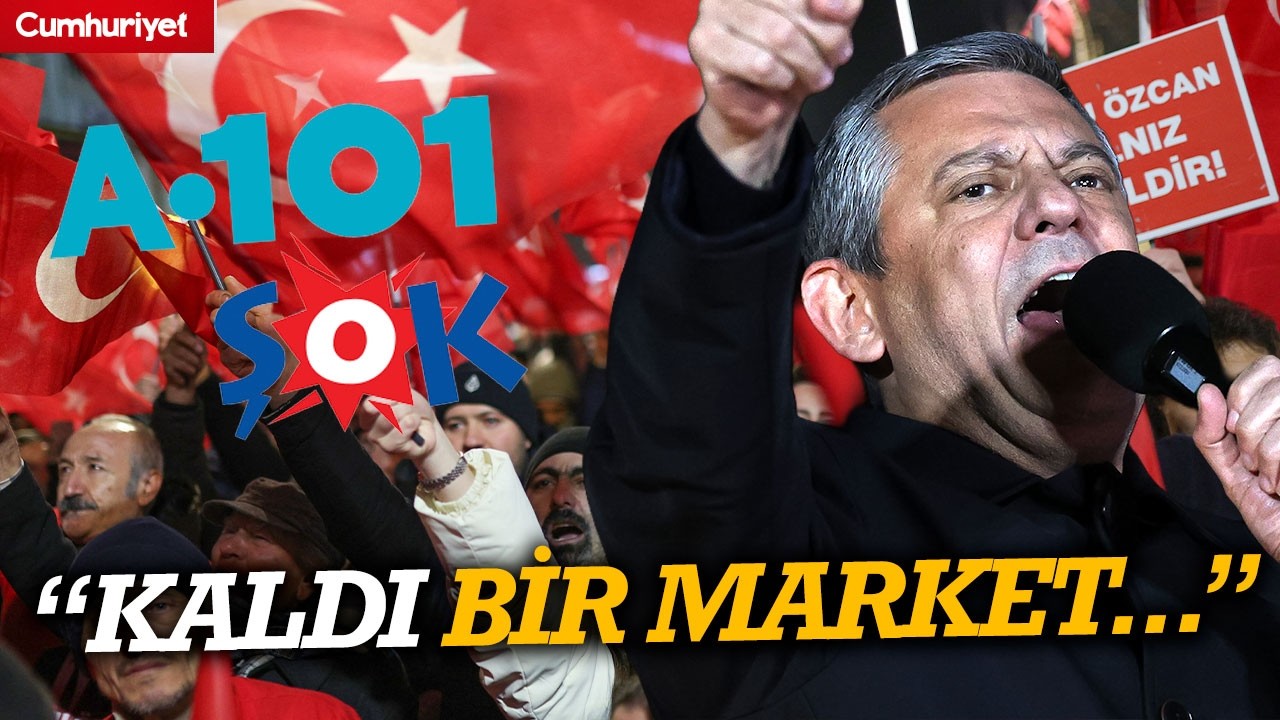 A101 ve ŞOK Market'ten 'Tanju Özcan' açıklaması! Özgür Özel: Kaldı bir üç harfli market...