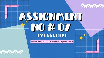 Typescript Assignment 07 |Typescript and Node.js 45 Assignments
