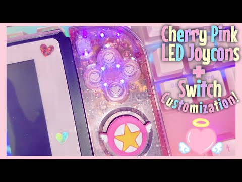 Light Up Joycons?! Cherry Pink Nintendo Switch Customization! *ExtremeRate*