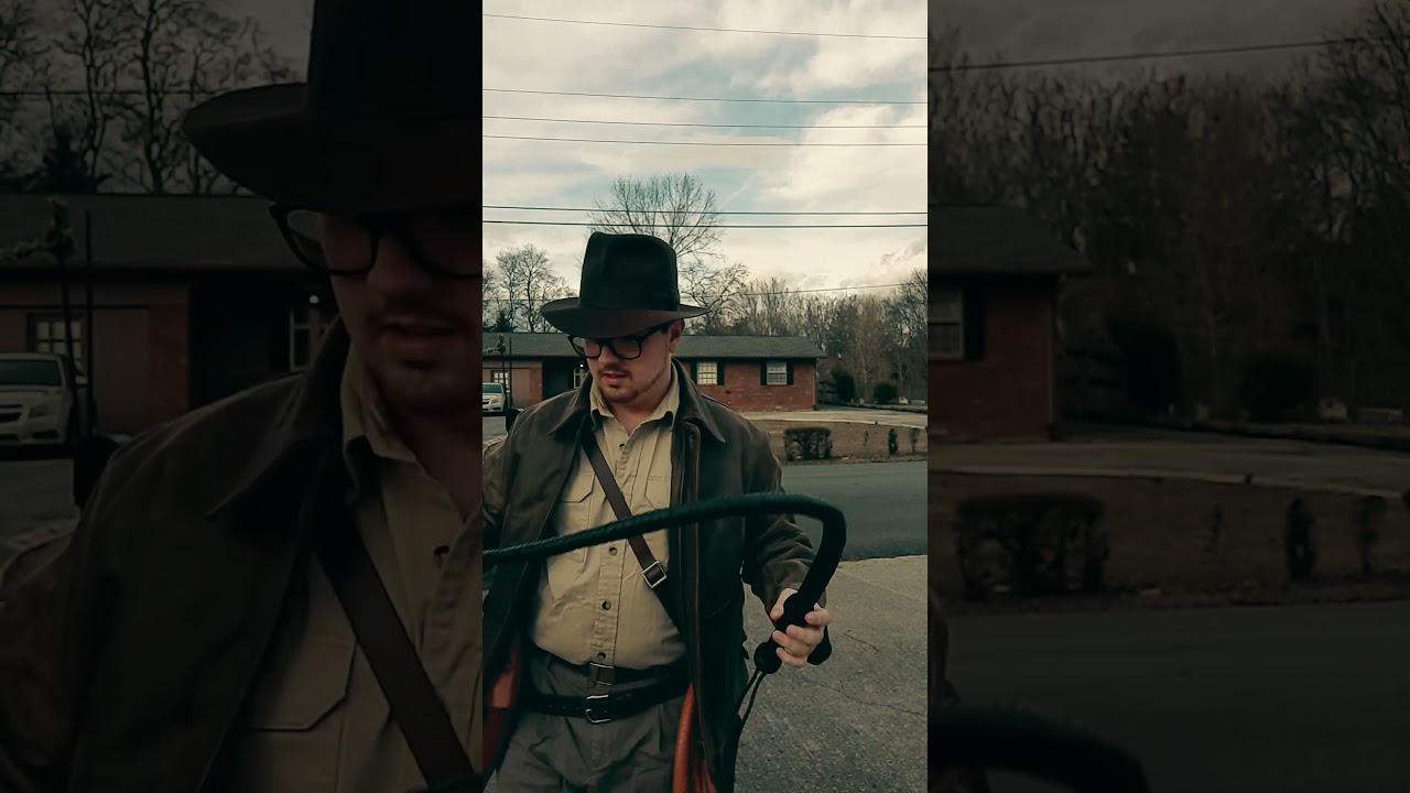 Indiana Jones Cosplay Whip Crack!