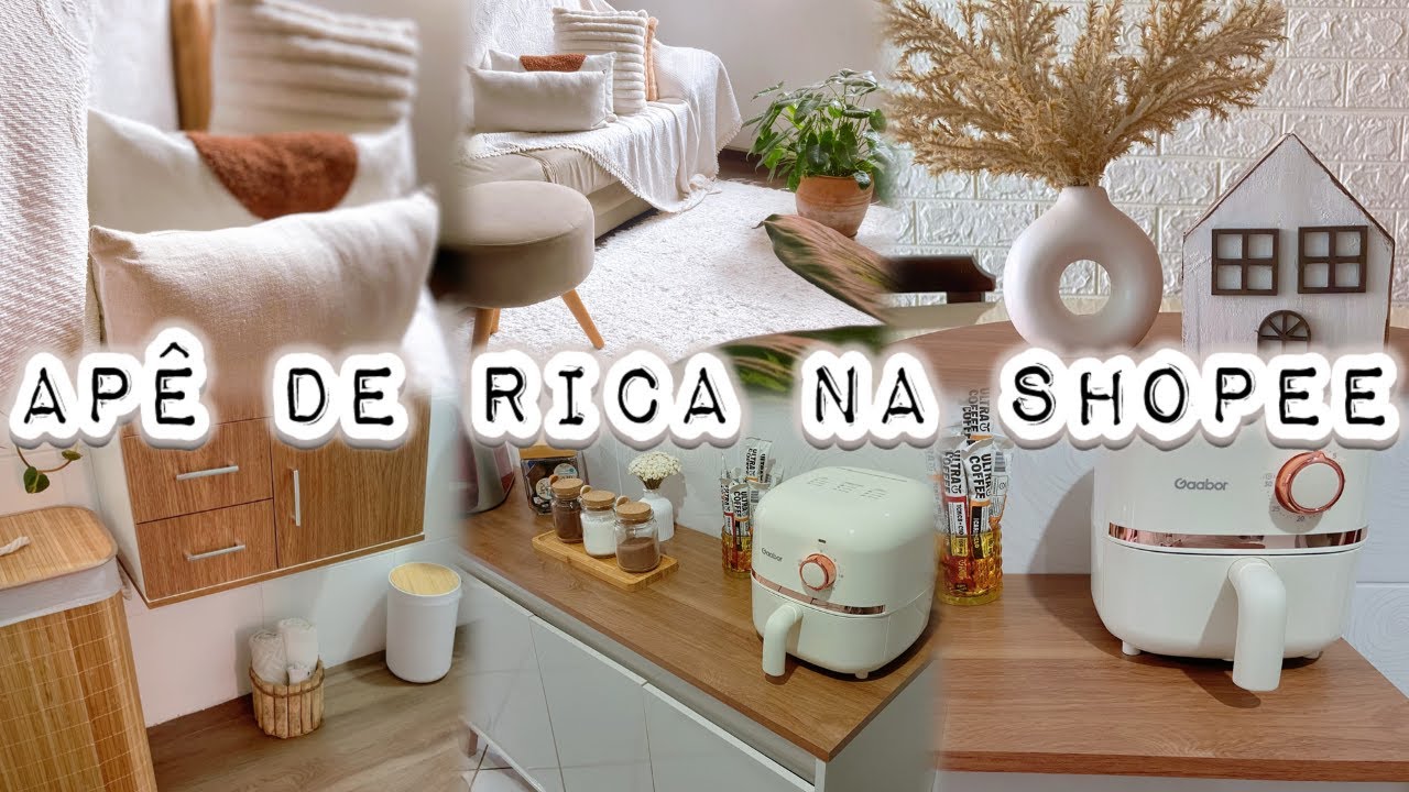TRANSFORMEI MEU APARTAMENTO DEPOIS QUE CONHECI A SHOPEE - ANTES E DEPOIS