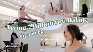 I tried 7 billionaire habits FOR A WEEK | No Plan B Journey Ep.14