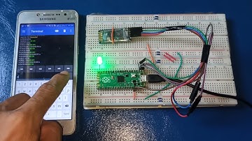 Raspberry Pi Pico and HC-05 Bluetooth Module (Code in description 👇)