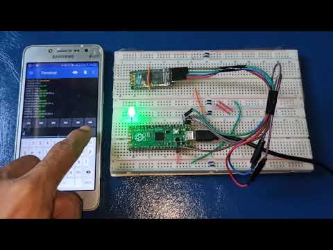 Raspberry Pi Pico and HC-05 Bluetooth Module (Code in description 👇)