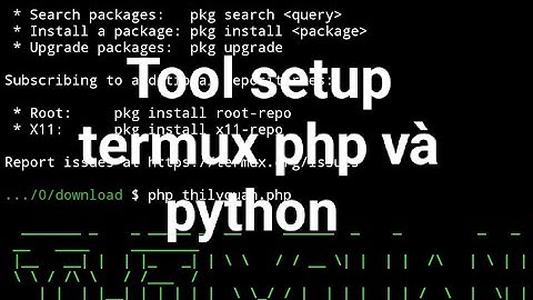 Hướng dẫn setup termux python và php chạy tool tds