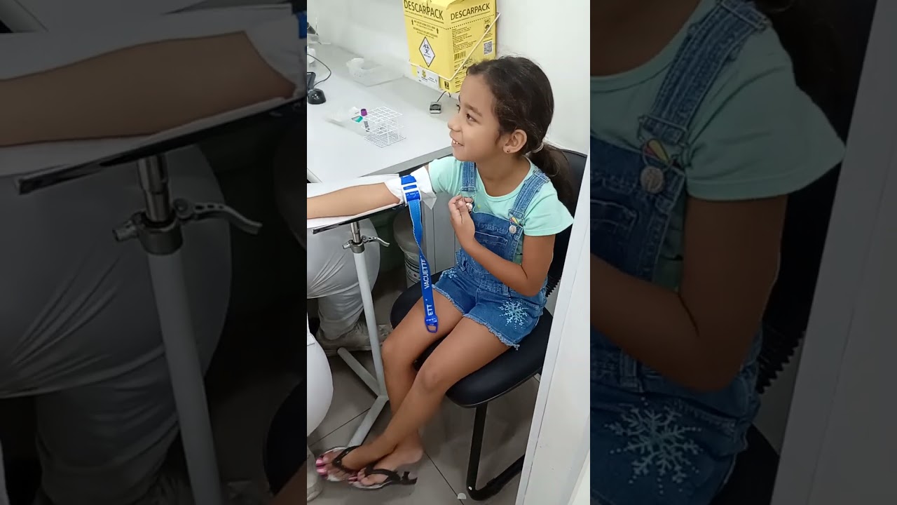 Sempre calma e serena para fazer exame e cirurgia .minha guerreira 